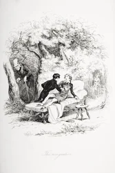 Die Erkennung, Illustration aus 